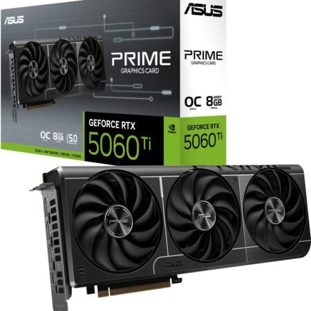 ASUS PRIME NVIDIA GeForce RTX 5060 Ti OC - 8GB - GDDR7 - PCIe 5.0 - 1x HDMI 2.1b - 3x DisplayPort 2.1a