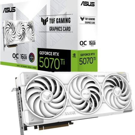 ASUS TUF Gaming NVIDIA GeForce RTX 5070 Ti White OC Edition - Videokaart - 16GB - GDDR7 - PCIe 5.0 - 2x HDMI 2.1b - 3x DisplayPort 2.1a
