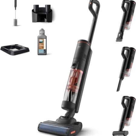 Philips 6000 series XW6264/11 steelstofzuiger & elektrische bezem Batterij/Accu Droog en nat Cyclonisch Zakloos Grijs