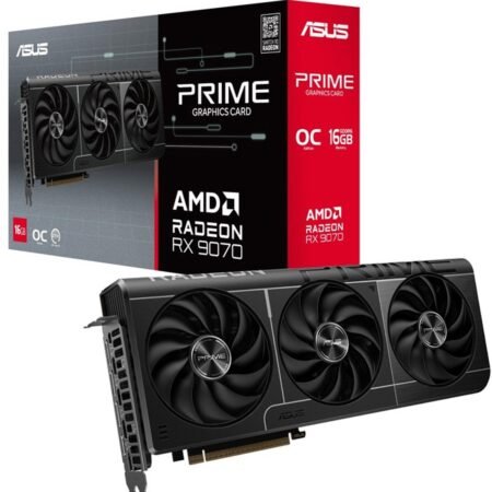 ASUS PRIME AMD Radeon RX 9070 - Videokaart - 16GB - GDDR6 - 1x HDMI 2.1b - 3x DisplayPort 2.1a