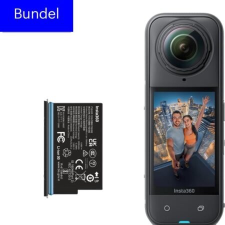 Insta360 X5 Power bundel met extra batterij - Actioncam - Zwart