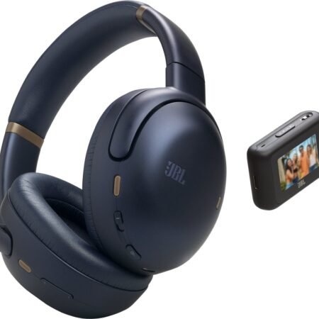 JBL Tour One M3 Smart TX - Draadloze over-ear noise cancelling koptelefoon met JBL Smart TX transmitter - Blauw