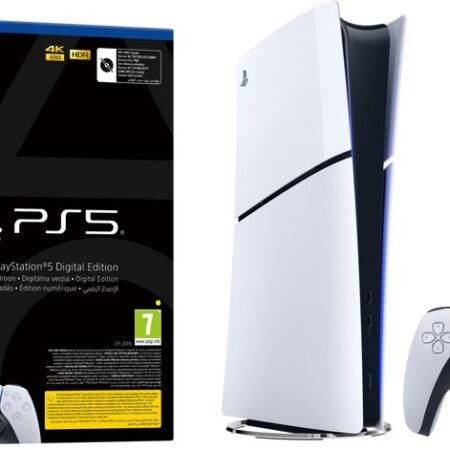 Alternative view of PlayStation 5 - Digital Edition - Slim - 2 DualSense Draadloze Controllers Bundel