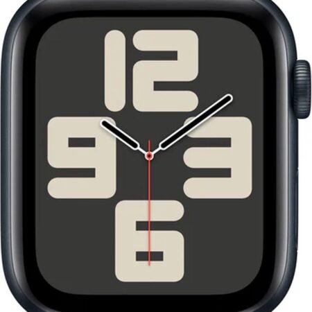 Apple Watch SE 2024 - Smartwatch - GPS + Cellular - 44mm - Midnight Aluminium Case - Midnight Sport Band - M/L